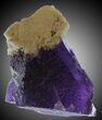 Purple, Cubic Fluorite on Bladed Barite - Illinois #31268-3